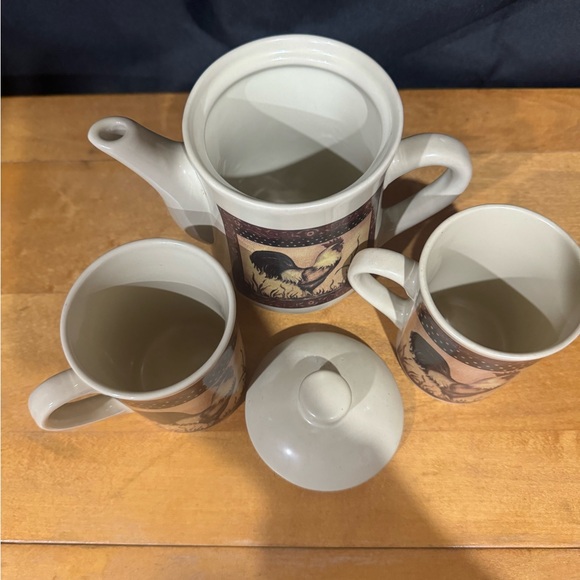 Rooster tea set - Picture 2 of 2